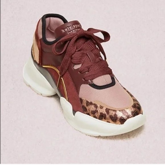 Kate Spade Cloud Sneakers Shoes in Cherrywood size 6.5 nwot - Picture 3 of 7